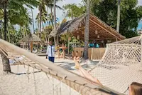 Relaxing on the beach on a family Safari in Africa