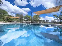 Photo of luxury swimming pool on Safari in Namibia Africa